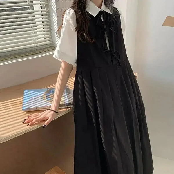 Cream Cable Knit Vest & Skirt Set